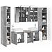 Set di mobili per il bagno 6 pcs Grigio Cemento - Foto miniatura 3