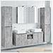 Set di mobili per il bagno 6 pcs Grigio Cemento - Foto miniatura 4