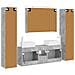 Set di mobili per il bagno 6 pcs Grigio Cemento - Foto miniatura 9