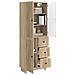 Set di armadi 2 pcs 66 x 34,5 x 90 cm Legno ingegnerizzato - Foto miniatura 2