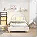 Struttura letto bambini con testata Crema 80 x 160 cm Bouclé - Foto miniatura 3