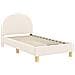 Struttura letto bambini con testata Crema 80 x 160 cm Bouclé - Foto miniatura 4