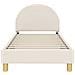 Struttura letto bambini con testata Crema 80 x 160 cm Bouclé - Foto miniatura 5