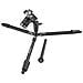 Treppiede con Testa a Sfera Altezza Max 145 cm Nero 55443-EU - Foto miniatura 2