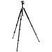 Treppiede con Testa a Sfera Altezza Max 145 cm Nero 55443-EU - Foto miniatura 4