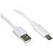 Cavo Usb 2.0 "a" Maschio Tipo C Mt 1,80 Colore Bianco - Foto miniatura 1