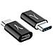 Adattatore Micro-usb Verso Usb Type C Ricarica & Sincronizzazione Nero - Foto miniatura 1