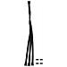 Y-cable Rgbw 5pol To 3x 5pol 30cm Incl. Connector - Black - Foto miniatura 1