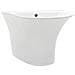 Lavabo A Parete In Ceramica Bianca 470x450x370 Mm - Foto miniatura 2