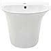 Lavabo A Parete In Ceramica Bianca 470x450x370 Mm - Foto miniatura 3