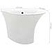 Lavabo A Parete In Ceramica Bianca 470x450x370 Mm - Foto miniatura 6