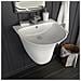 Lavabo A Parete In Ceramica Bianca 470x450x370 Mm - Foto miniatura 1