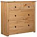 Credenza 80x40x83 cm in Legno Massello di Pino Panama Range - Foto miniatura 1