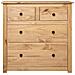 Credenza 80x40x83 cm in Legno Massello di Pino Panama Range - Foto miniatura 4