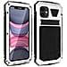 Cover Iphone Serie 11 In Alluminio E Silicone Supporto Video Serie Tank Argento - Foto miniatura 1