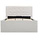 Giroletto Con Contenitore Idraulico Bianco Similpelle 100x200cm - Foto miniatura 2