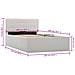 Giroletto Con Contenitore Idraulico Bianco Similpelle 100x200cm - Foto miniatura 5
