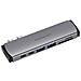 Replicatore di Porte e Docking Station MD-M201 per Notebook Cablato USB 3.2 Gen 1 (3.1 Gen 1) Type-C Colore  Alluminio - Foto miniatura 1
