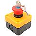 Rosso Segno Resistente Alle Intemperie Di Arresto Di Emergenza Pulsante Interruttore A Pressione Interruttore 660v 10a Con La Scatola Key - Foto miniatura 1