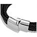 Bracciale in Pelle da Uomo, ""Flake"", 20cm, Argento - Foto miniatura 6