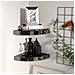 Scaffali Angolari A Parete 2 Pz Nero Lucido 25x25x3,8 Cm Mdf - Foto miniatura 1