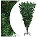 Albero di Natale Artificiale Capovolto con Supporto Verde 210 cm PVC - Foto miniatura 1