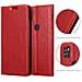 Custodia Compatibile Con Zte Blade A7 2020 In Rosso Mela - Coperchio Protettiva Con Chiusura Magnetica, Funzione Stand E Tasca Per Le Carte - Foto miniatura 6