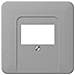 Cd 569 T Gr Grigio Placca Per Interruttori E Coperchio Per Presa - Foto miniatura 1