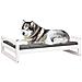 Cuccia Per Cani Bianca 105,5x75,5x28 Cm Legno Massello Di Pino - Foto miniatura 2