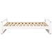 Cuccia Per Cani Bianca 105,5x75,5x28 Cm Legno Massello Di Pino - Foto miniatura 3