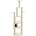 Albero Per Gatti Con Tiragraffi In Sisal Crema 183 Cm - Foto miniatura 3