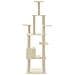 Albero Per Gatti Con Tiragraffi In Sisal Crema 183 Cm - Foto miniatura 6
