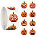 Adesivi Halloween Con Zucche 1 Rotolo/500 Pz Orange - Foto miniatura 1
