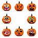 Adesivi Halloween Con Zucche 1 Rotolo/500 Pz Orange - Foto miniatura 4
