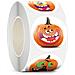 Adesivi Halloween Con Zucche 1 Rotolo/500 Pz Orange - Foto miniatura 5