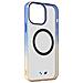Cover Magsafe Per Iphone 15 Pro Silicone Gel Design Sfumato, Blu - Foto miniatura 1
