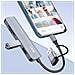 Hub Usb-c E Usb Con Usb 3.0 + 2x Usb 2.0 E Lettore Di Schede Sd E Tf, Nero - Foto miniatura 2
