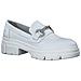 White Leather Casual Closed Loafers Mocassino Pelle Scarpe Donna Bianco Eu 40, 1-24715-20 117 - Foto miniatura 2