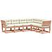 Set Divani Giardino 6 pz con Cuscini Legno Massello di Douglas - Foto miniatura 1