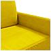 Divano A 3 Posti Giallo 180 Cm In Velluto - Foto miniatura 6