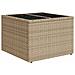 Set di divano da giardino a 7 pezzi con cuscini Beige Polirattan - Foto miniatura 6