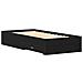 Letto  Quadro Nero Rovere 90x190 cm Legno ingegnerizzato - Foto miniatura 8