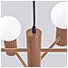 Lampadario Halo 6 Moka Sl. 1834 - Moderno Lampadario Moka 230x64x64 Cm - Foto miniatura 6