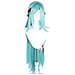 Parrucca Cosplay Azzurro Cielo - Fibra Ad Alta Temperatura 100cm, Misura Regolabile Per Giochi Di Ruolo Anime - Foto miniatura 1