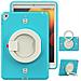Custodia Per Ipad 9/8/7 10.2” Armata Con Supporto Girevole Turchese - Foto miniatura 1