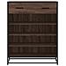 Scarpiera Rovere Marrone 75x38x97,5cm Legno Multistrato Metallo - Foto miniatura 4