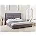 Letto Ad Acqua Velluto Rouen 180 X 200 Cm Grigio Scuro - Foto miniatura 1