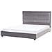 Letto Ad Acqua Velluto Rouen 180 X 200 Cm Grigio Scuro - Foto miniatura 2