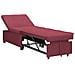 Divano letto Rosso 194 x 67 x 37 cm Tessuto - Foto miniatura 1