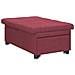 Divano letto Rosso 194 x 67 x 37 cm Tessuto - Foto miniatura 4